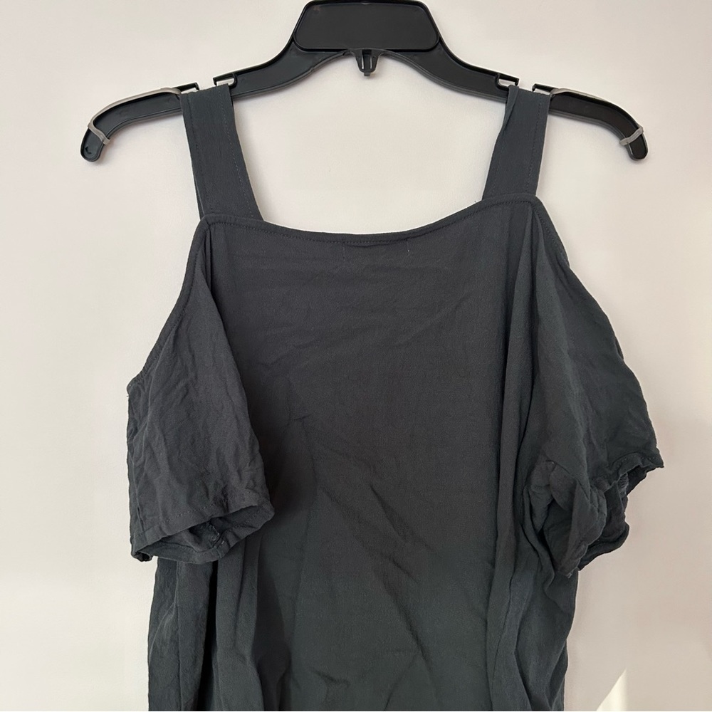 Ava Sky Cold Shoulder Tank Top - Picture 8 of 9